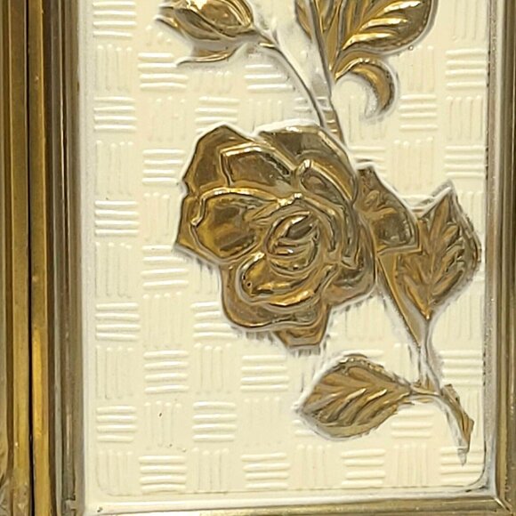 Elpec Brass Plaques-Floral Designs-14.75 In x 6.625 In. x4 Mid Century England - Picture 10 of 16